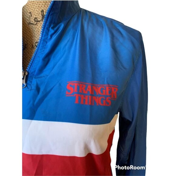 🍒 2/$20 🍒 Stranger Things Netflix Pullover Windbreaker  XS - Picture 2 of 4